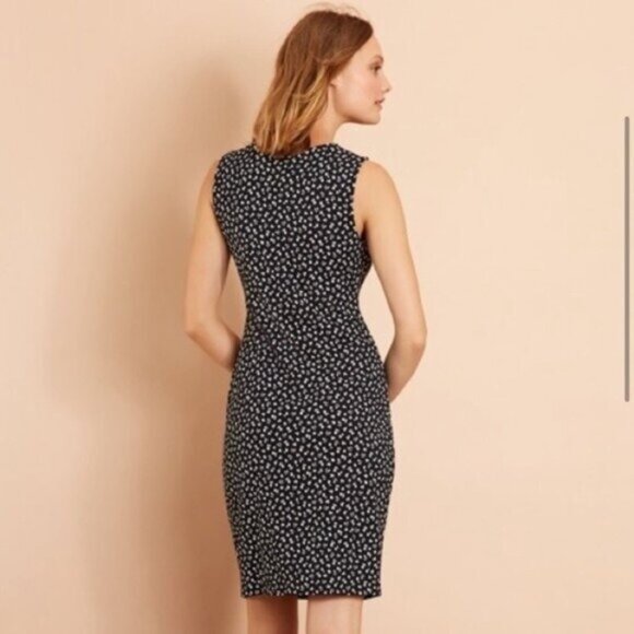 Brooks Brothers Blue Floral Jersey Sheath Mini Dress - Picture 8 of 8